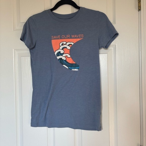 Aeropostale Save Our Waves Graphic Tee Shirt Size Small - Picture 1 of 6